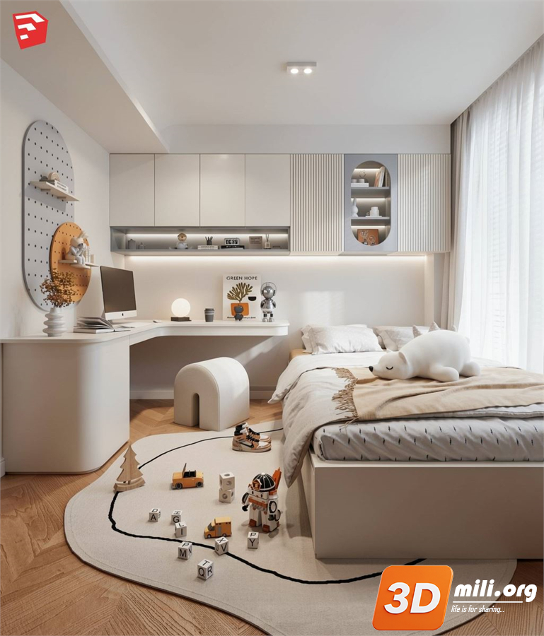 Children Room Scenes Skp FIles 